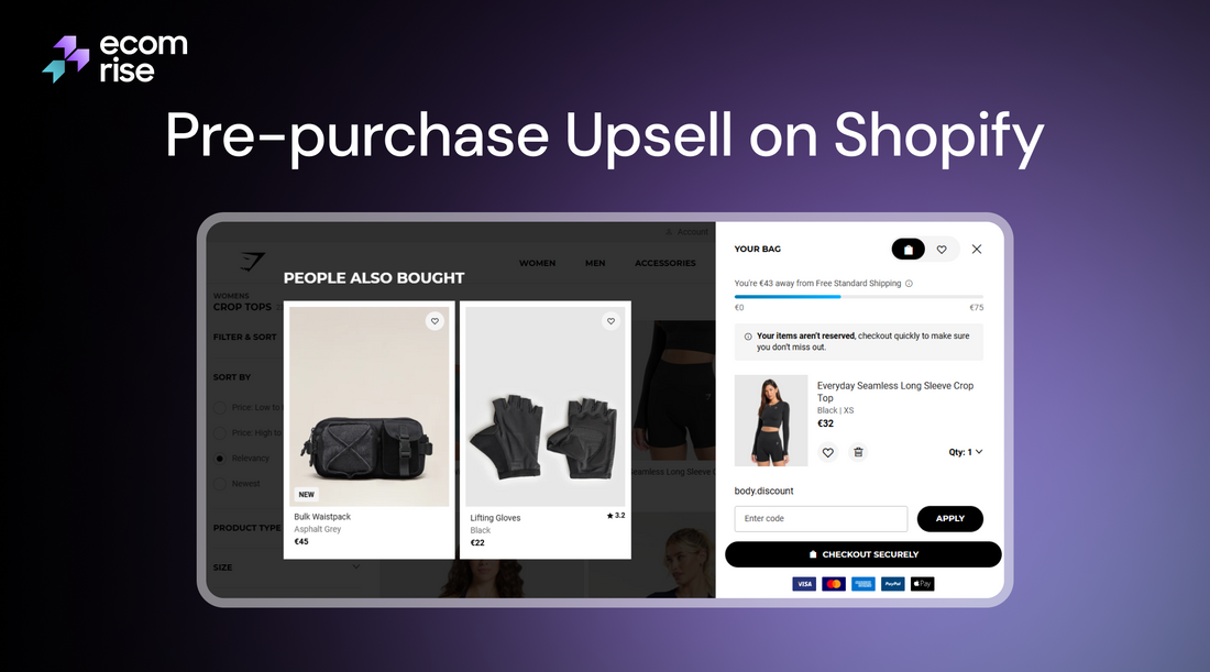 pre purchase upsell shopify